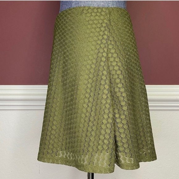 No Boundaries green overlay a-line skirt sz S juniors small - Picture 3 of 4